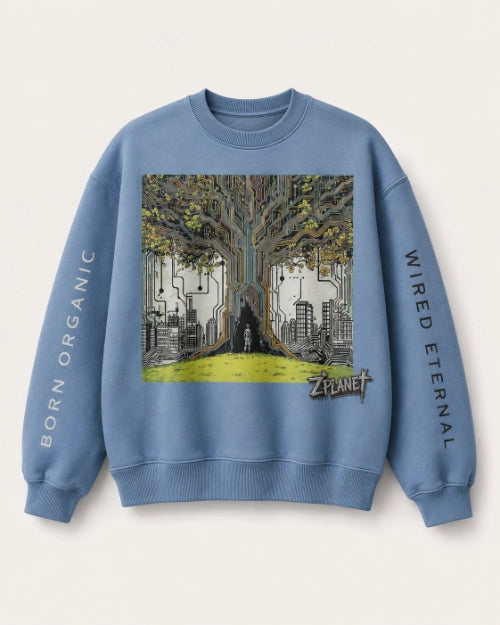 Born Organic, Wired Eternal Sweatshirt Embroidered