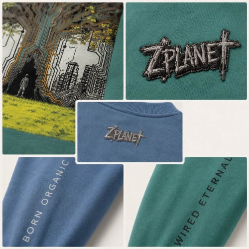 Born Organic, Wired Eternal Sweatshirt Embroidered